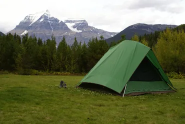 Camping below Mount Robson, BC camping tour, Alberta, Yukon, adventure