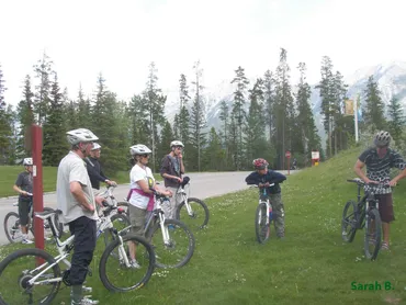 Biking course for kids Canadian Rockies, family tour with kids