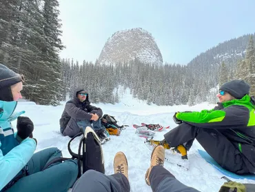Snowshoe hike near Jasper snowshoes, winter, Banff, Jasper, Canada
