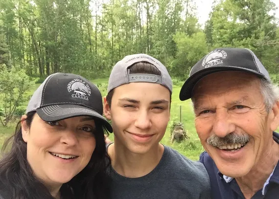 Corinna, Garrett, Mike owner, Timberwolf Tours Ltd.